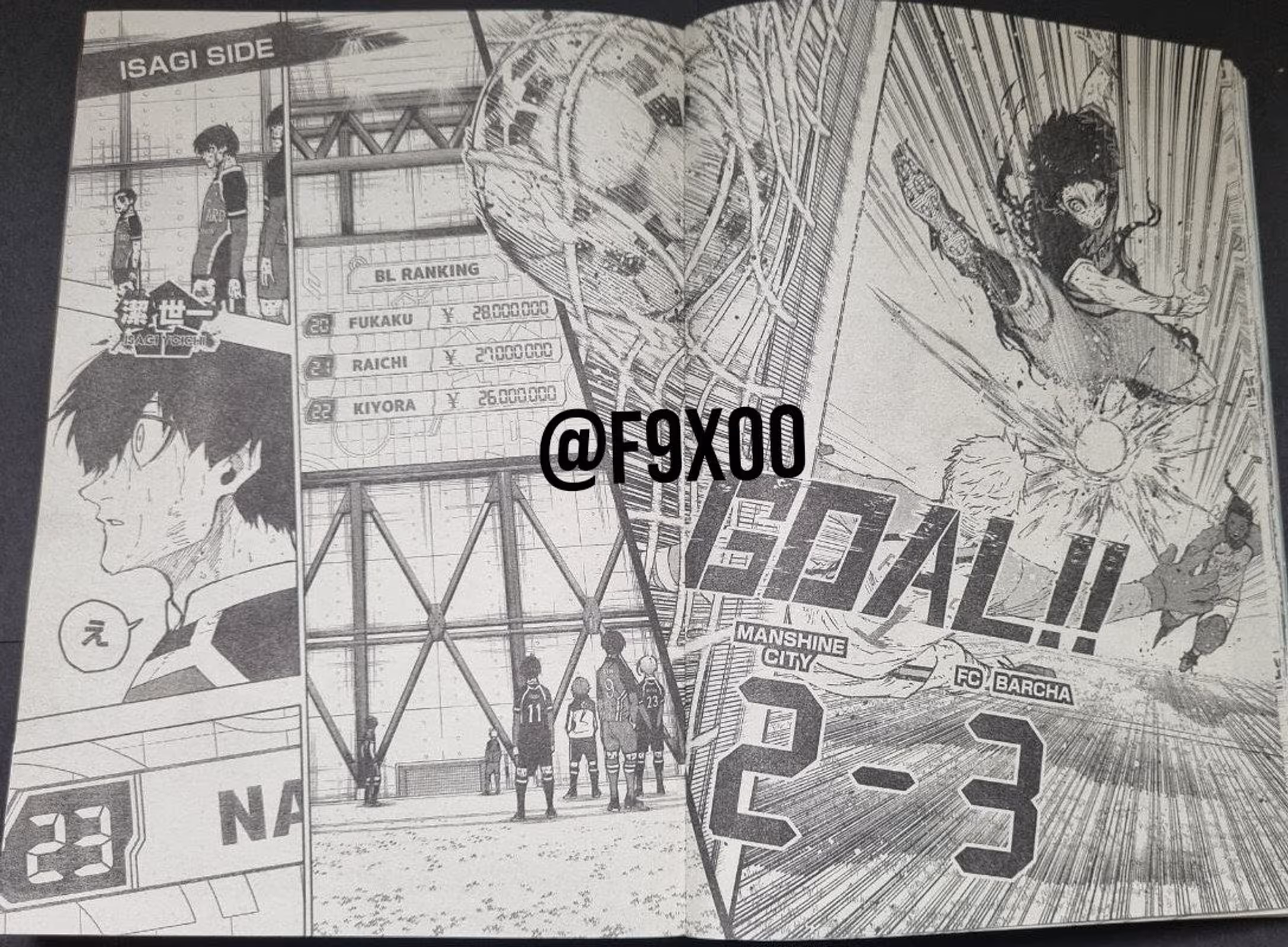 ブルーロック311の生原稿とネタバレ：章のリリース日と画像はいつ？リリース日 - ブレイクフリップ